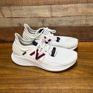 New Balance Fresh Foam ROAV Mens 10.5 D White Navy Red Running Shoes